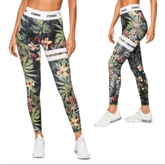 STRONGER set  Vietnam Jungle Floral Print Active - Picture 3 of 14